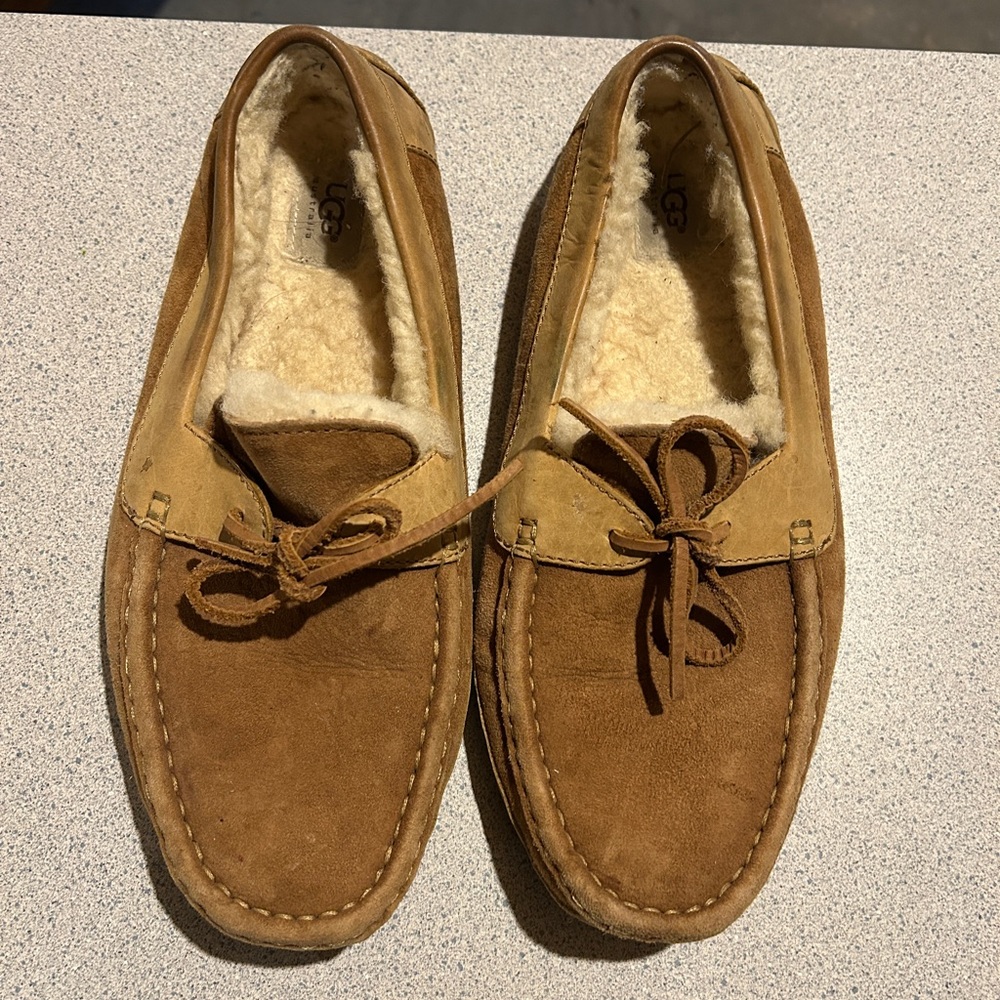 UGG Men's Tan Suede Loafers